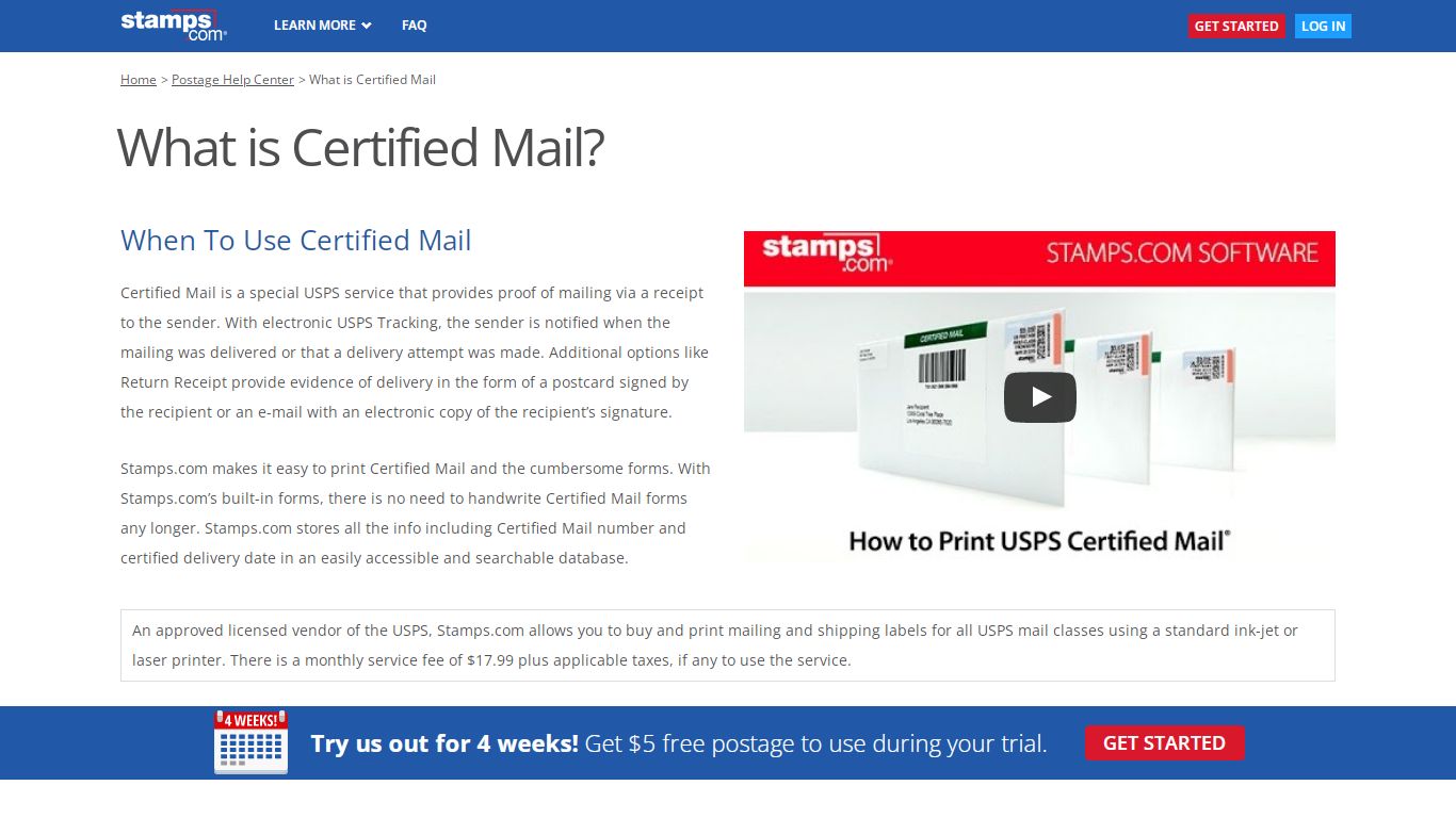 What is Certified Mail, How to Send USPS Certified Letter - Stamps.com